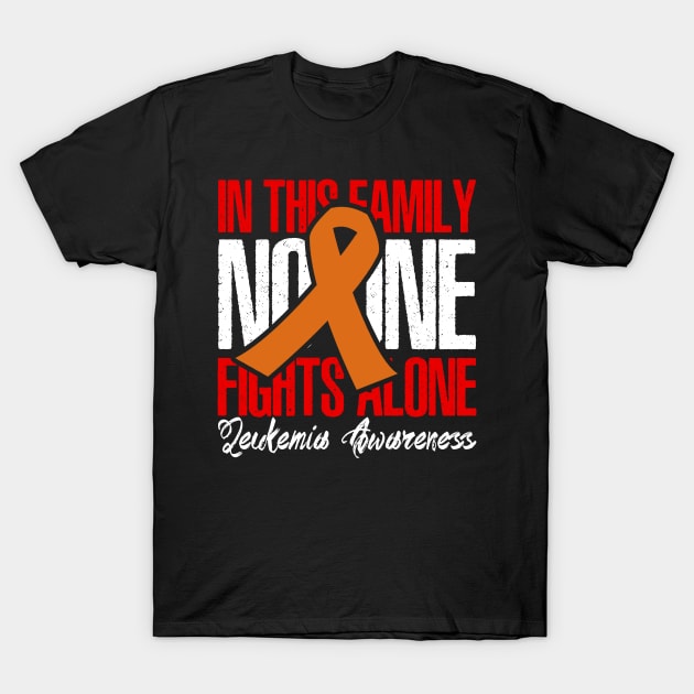 In This Family No One Fights Alone T-Shirt by jrsv22